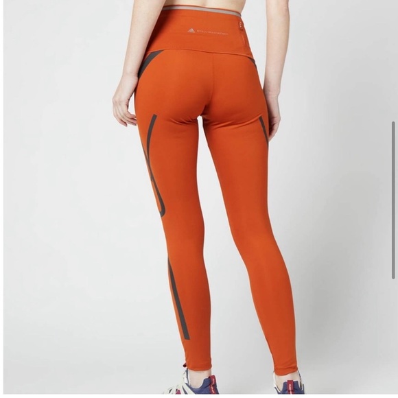 adidas by Stella McCartney TRUEPACE Long Tights Brick Women size M - Picture 2 of 13